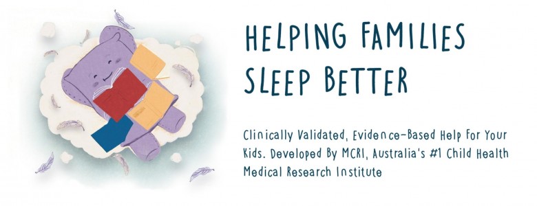 Sleep with Kip cover, text reads Helping families sleep better