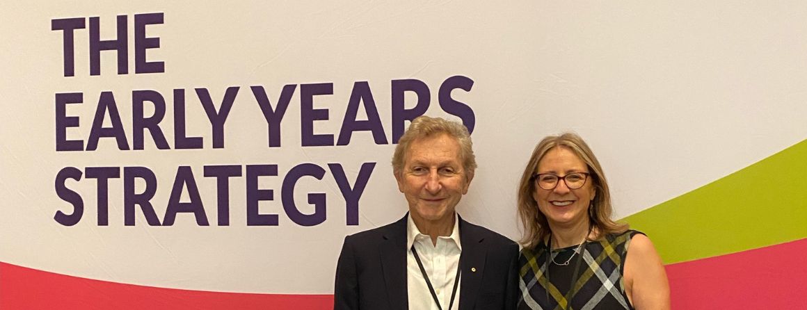 Professors Frank Oberklaid and Sharon Goldfeld at The Early Years Strategy Summit