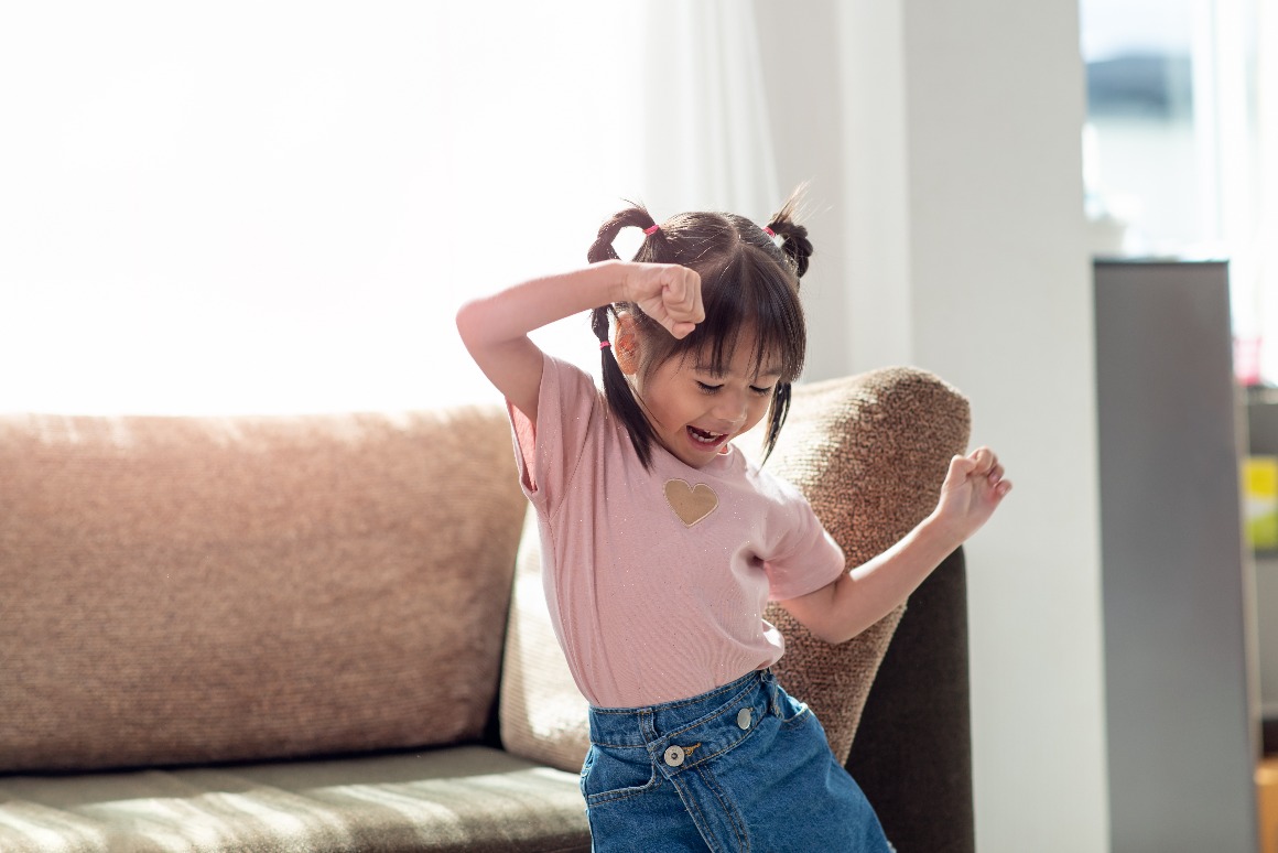A child dancing